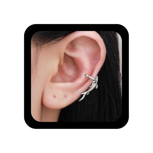 Xduargs Boho Hai Ohrmanschette Ohrringe Silber Fisch Wrap Hoop Ohrring Vintage Kleine Hai Manschette Knorpel Ohrringe Meer Ozean Tier Nicht Durchbohrt Ohrring Schmuck Für Frauen von Xduargs