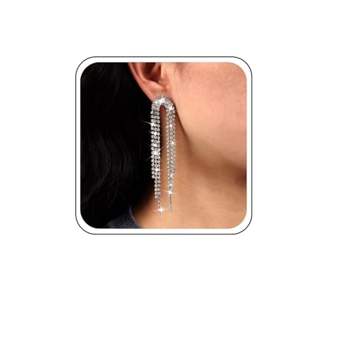 Xduargs Boho Kristall Quaste Lange Ohrringe Lange Kristall Kronleuchter Ohrringe Hochzeit Cz Drop Stud Cz Braut Kronleuchter Baumeln Ohrstecker Für Frauen Xduargs Boho Kristall Quaste Lange Ohrringe Lange Kristall Kronleuchter Ohrringe Hochzeit Cz Drop Stud Cz Braut Kronleuchter Baumeln Ohrstecker Für Frauen von Xduargs