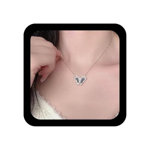 Xduargs Boho Kristall Schmetterling Halskette Choker Vintage Strass Schmetterling Anhänger Halskette Glänzend Cz Schmetterlinge Halsketten Schmetterlinge Tier Halsketten Für Frauen von Xduargs