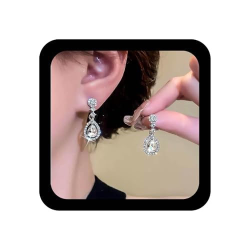 Xduargs Boho Kristall Träne Ohrringe Vintage Funkelnde Wassertropfen Ohrringe Silber Cz Wassertropfen Ohrring Hochzeit Personalisierte Träne Ohrring Schmuck Für Frauen von Xduargs