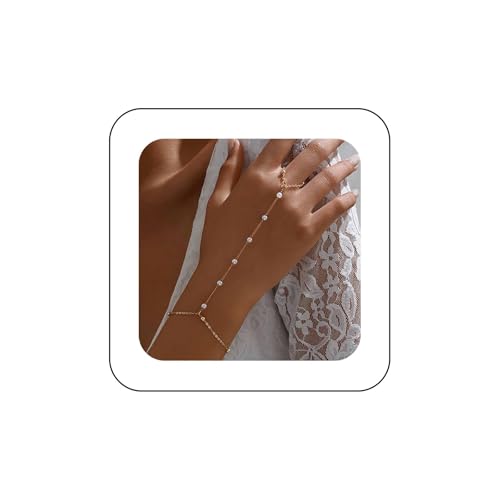 Xduargs Boho Perlen Fingerring Armband Vintage Perlen Sklavenkette Hand Armband Gold Perle Station Handgeschirr Kette Armband Einstellbar Sklavenkette Armband Schmuck Für Frauen Xduargs Boho Perlen Fingerring Armband Vintage Perlen Sklavenkette Hand Armband Gold Perle Station Handgeschirr Kette Armband Einstellbar Sklavenkette Armband Schmuck Für Frauen von Xduargs