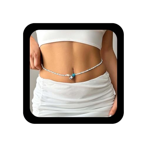 Xduargs Boho Perlen Taille Kette Blau Samen Perlen Taille Gürtel Vintage Shell Seestern Bauch Kette Sommer Strand Kauri Perle Dünne Ketten Zubehör Schmuck Für Frauen Xduargs Boho Perlen Taille Kette Blau Samen Perlen Taille Gürtel Vintage Shell Seestern Bauch Kette Sommer Strand Kauri Perle Dünne Ketten Zubehör Schmuck Für Frauen von Xduargs