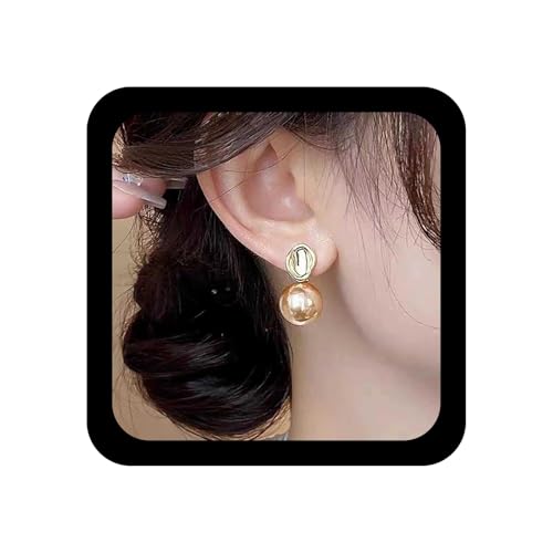 Xduargs Boho Rosa Perlen Ohrringe Rosa Perlen Tropfen Ohrring Vintage Perle Baumeln Ohrringe Personalisierte Große Perlen Ohrstecker Schmuck Für Frauen von Xduargs