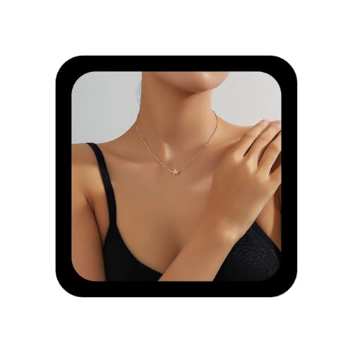Xduargs Boho Seestern Halskette Choker Seestern Anhänger Halskette Vintage Meer Meer Sterne Halsketten Strand Ozean Thema Halsketten Für Frauen (Gold) von Xduargs
