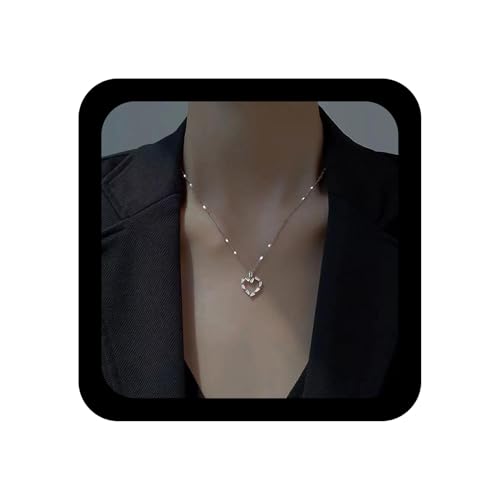 Xduargs Boho Strass Herz Halskette Hohl Kristall Herz Halskette Funkelnde Cz Liebe Herzen Anhänger Halsketten Vintage Herzen Liebe Halsketten Kette Für Frauen von Xduargs