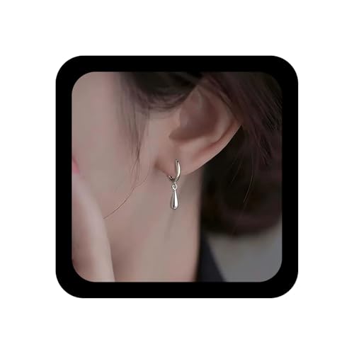 Xduargs Boho Teardrop Hoop Ohrringe Silber Wassertropfen Huggie Ohrring Vintage Wassertropfen Baumeln Ohrringe Minimalistisch Teardrop Hoops Ohrring Schmuck Für Frauen von Xduargs