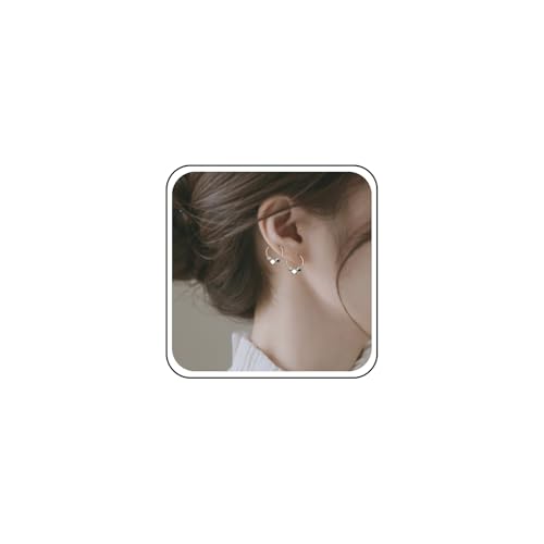 Xduargs Boho Würfel Ohrringe Silber Würfel Hoop Ohrringe Würfel Winzigen Huggie Hoop Tropfen Ohrringe Kleine Niedliche Baumeln Hoop Ohrringe Minimalistischen Huggie Ohrringe Für Frauen von Xduargs
