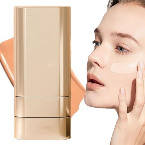 2025 New Foundation Stick, 2 in 1 Vivienbeauty Foundation, Multi-use FoundationStick Makeup with Brush, FoundationMakeup for All Skin Types, Hydrating Full Coverage Concealer (Warm Skin Color) von Xebular