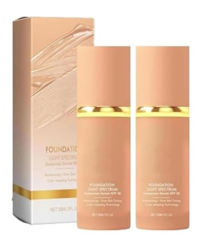 Enjoyaitlife Foundation 4 in 1 - Light Spectrum – Foundation Light Spectrum, Hydrating, Long-Lasting and Waterproof, Let You Easily Have Good Skin for Women and Men (2 Pcs) von Xebular