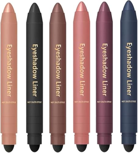 Shadow Liner 2in 1 Eyeliner Eyeshadow – Inelaborate Eye Shadow, Smudge-Proof and Water-Proof, Gentle & Smooth and Long-Lasting, Let You Have Beautiful Eyeliner (6 Pcs-Mix) von Xebular