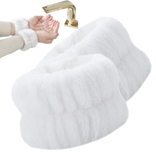 Gesichtswasch-Armbänder - 2 Stück Saugfähige Korallen-Fleece-Armbänder, Hautpflege Absorbierende Armbänder, Verhindern Dass Wasser Über Ihre Arme Und Den Boden Fließt Gesichtswasch-Armbänder - 2 Stück Saugfähige Korallen-Fleece-Armbänder, Hautpflege Absorbierende Armbänder, Verhindern Dass Wasser Über Ihre Arme Und Den Boden Fließt von Xeihuul