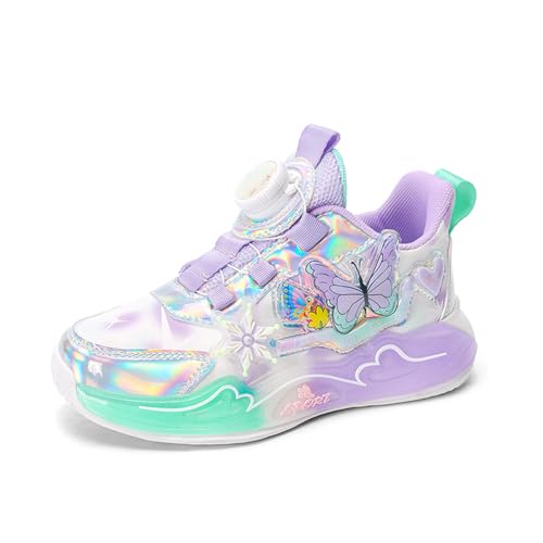 Mädchen Sneaker Turnschuhe Laufschuhe Niedlich Sportschuhe Bequem Atmungsaktiv Leicht Joggingschuhe Violett 35 von Xemuck