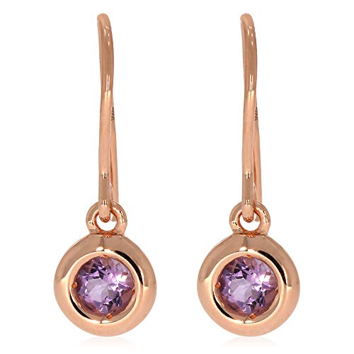 Ohrhänger mit Pink Amethyst ca. 0,60 ct. rosèvergoldet von Xen