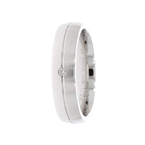 XEN Bandring poliert/mattiert mit Diamant ca. 0,015 ct. 60 (19.1) von Xen