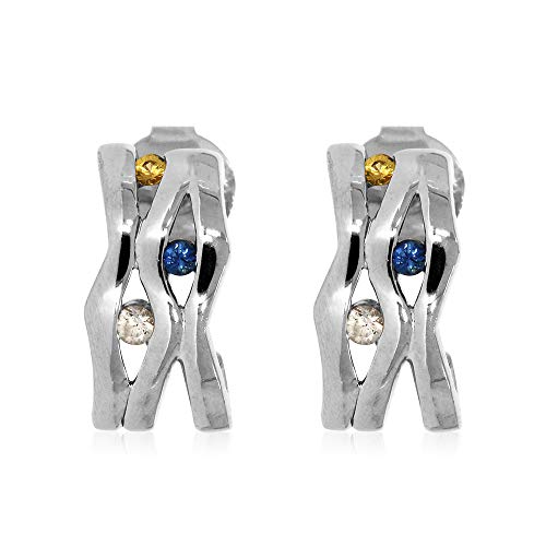 XEN Ohrstecker mit Multicolor Saphire von Xen