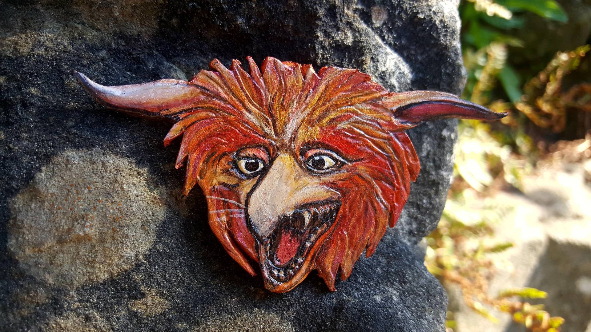Labyrinth Inspiriert Firey Lederbrosche Labyrinth Inspiriert Firey Lederbrosche von XenaJoCreations