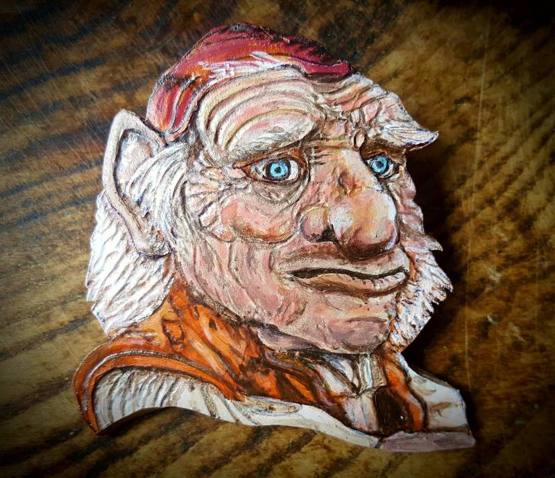 Labyrinth Inspirierte Leder Hoggle Brosche Labyrinth Inspirierte Leder Hoggle Brosche von XenaJoCreations
