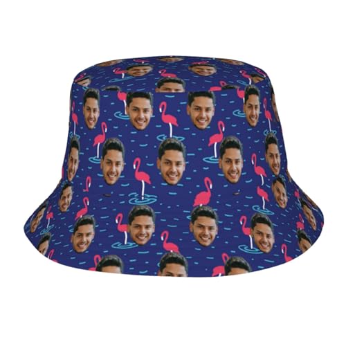 Xenorith Fischerhut personalisiert für Herren Damen Selbst gestalten Sie Sonnenhut Ihr eigenes Design mit Text Logo oder Foto Bucket Hat Strandhut Anglerhut Lustig für Reisen Outdoor und Sommer von Xenorith