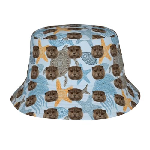 Xenorith Fischerhut personalisiert für Herren und Damen Selbst gestalten Bucket Hat Sie Ihren eigenen Hut mit Text Logo Sonnenhut oder Bild Strandhut Anglerhut Lustig für Abenteuer und Freizeit von Xenorith