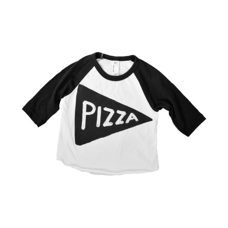 Baby Pizza Raglan Shirt - Niedliches Grafik T-Shirt Für Säuglinge, Kleinkinder & Kinder | in Den Usa Hergestelltes Baseball von Xenotees