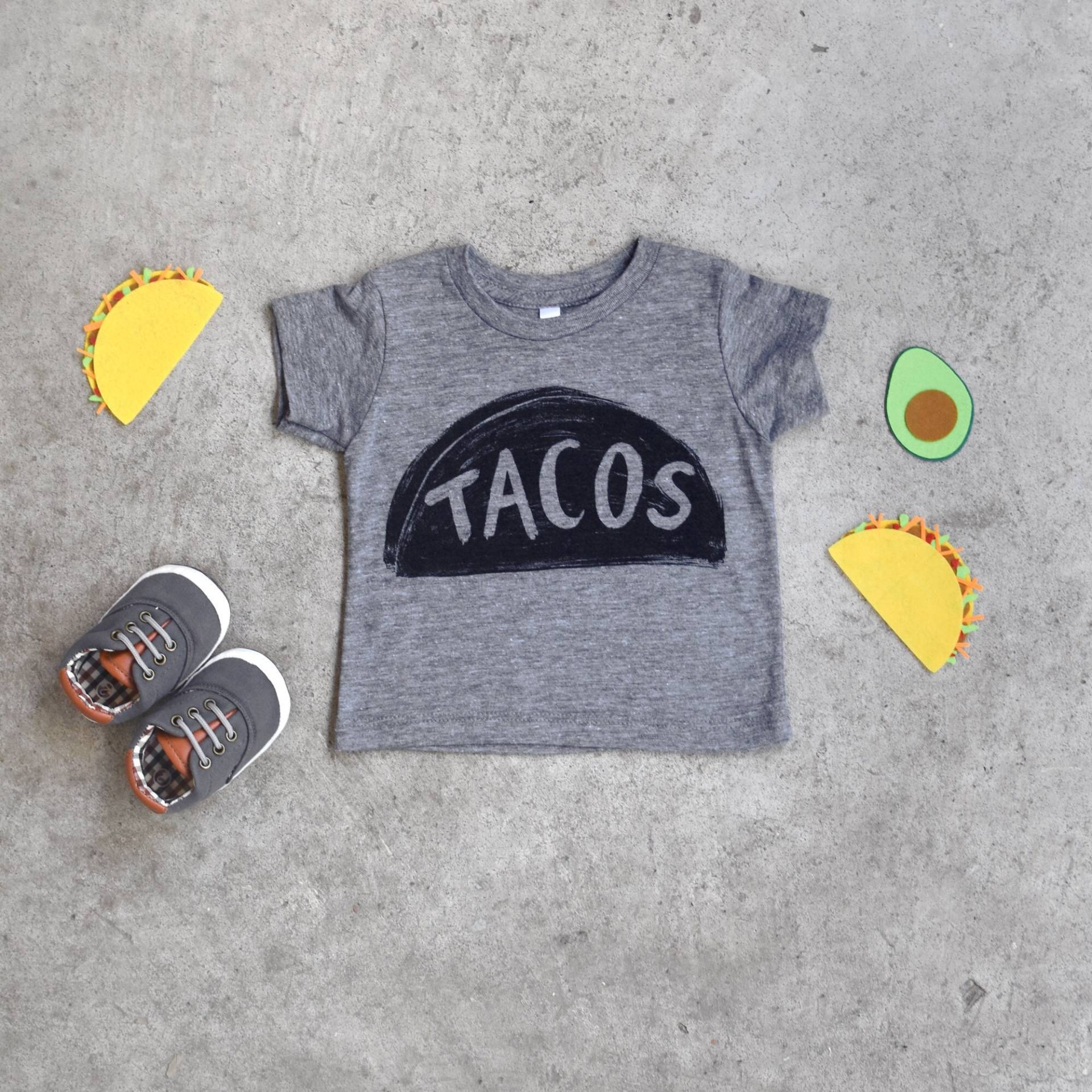 Taco Baby Shirt, Süßes Neugeborenen Geschenk Für Junge Oder Mädchen Und Papa, Essen Shirt Babys von Xenotees