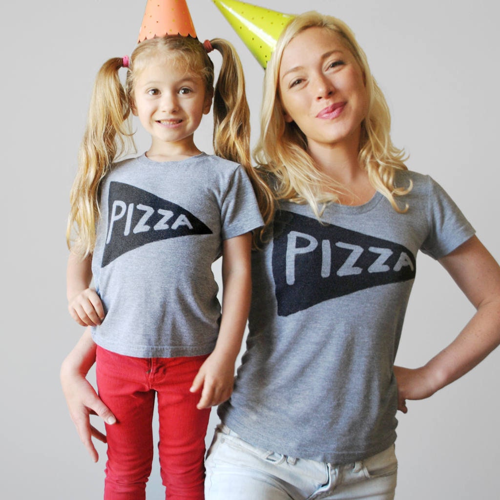 Pizza Passende Mama-Baby-Shirts, Lustiges Geschenk Zum Ersten Muttertag, Outfits Für Mama Und Mich, Mama-Tochter-Tops, Geburtstagsgeschenk von Xenotees