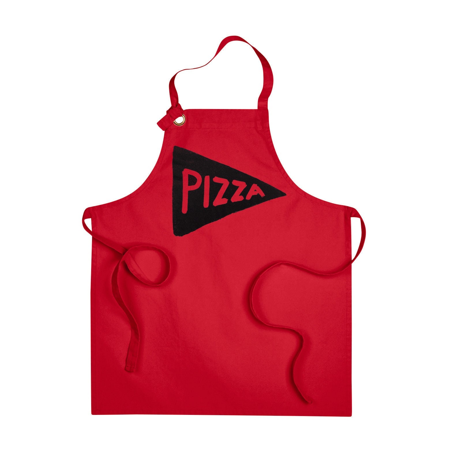 Rot Pizza Print Kochschürze Mit Taschen, Vatertags Geschenk Für Ihn, Liebhaber Bekleidung, Geschenke Küchenaccessoires von Xenotees