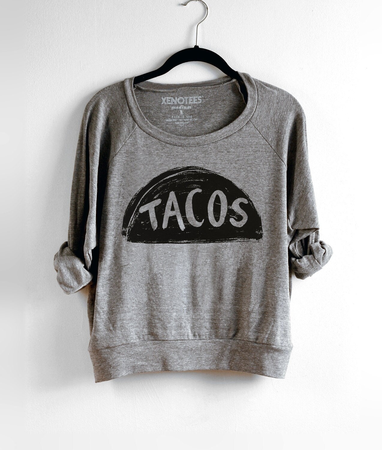 Taco Mama Leichtes Sweatshirt, Gemütliches Geschenk Für Mama, Yoga Tshirt, Handgemachte Geburtstagsgeschenke Teenager Mädchen, Geschenk, Trendige von Xenotees