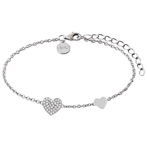 XENOX XS2783 Damen Armband Herz Love Story Sterling-Silber 925 Silber weiß Zirkonia 20 cm XENOX XS2783 Damen Armband Herz Love Story Sterling-Silber 925 Silber weiß Zirkonia 20 cm von XENOX