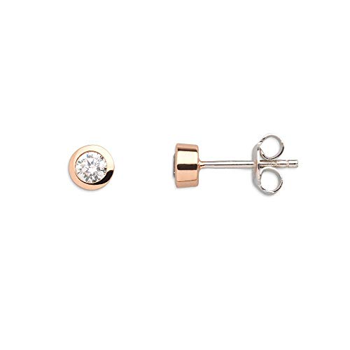 Xenox XS7122R Ohrringe Ohrstecker Silver Circle Rosé Zirkonia Ø 5 mm von Xenox