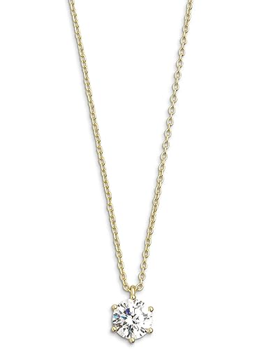 Xenox XS7175G Damen Collier Sterling-Silber 925 Gold weiß Zirkonia 45 cm von Xenox