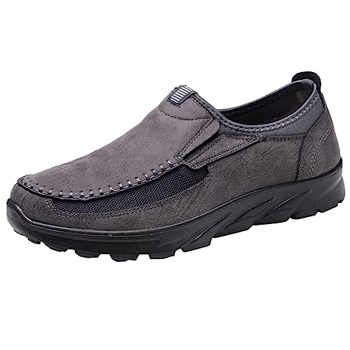 XeonZkne Herren Klassische Slip on Anzugschuhe Loafer Flache Slipper Weich Comfort Hochzeit Schuhe Business Freizeitschuhe für Herren, Sportschuhe, Sneakers wasserdichte Schuhe Herren von XeonZkne