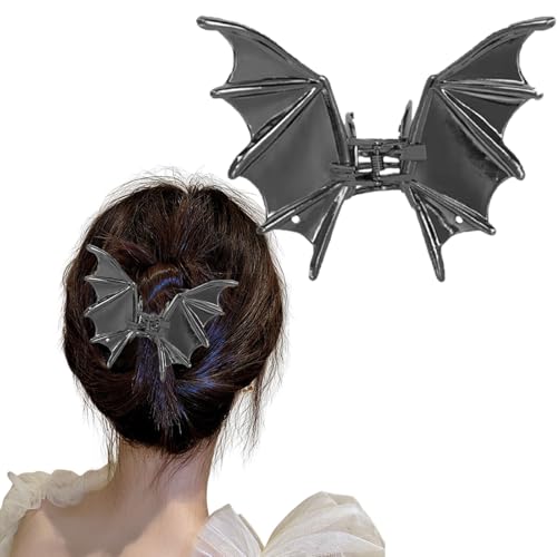 Xepeelo Halloween-Haarspangen, schwarze Fledermaus-Haarklammern, Haarspange, schwarze Fledermaus-Klauen-Clip-Design, rutschfeste Haarklammer, für Damen, Mädchen, dickes/dünnes Haar-Accessoire für Xepeelo Halloween-Haarspangen, schwarze Fledermaus-Haarklammern, Haarspange, schwarze Fledermaus-Klauen-Clip-Design, rutschfeste Haarklammer, für Damen, Mädchen, dickes/dünnes Haar-Accessoire für von Xepeelo