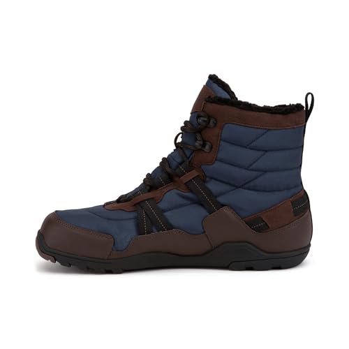 Xero Shoes Alpine Herren Schneestiefel - Wasserdicht, Isoliert Outdoor Winterstiefel, Brown/Navy, 43 EU von Xero Shoes