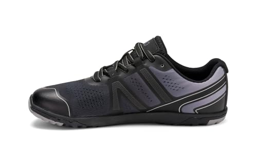 Xero Shoes Damen HFS II Laufschuhe - Barfußschuhe mit breiter Zehenbox, Nullabsatz Laufschuhe für Damen - Schwarz/Frostgrau, Größe 36 EU von Xero Shoes