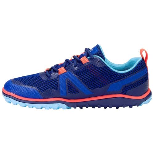 Xero Shoes Damen Scrambler Low Trail Runner & Wanderstiefel — Nullabsatz, Breite Zehenbox, Leichte & Barfußgefühl-Schuhe für Damen — Sodalite Blue/Orange, Größe 37 EU von Xero Shoes