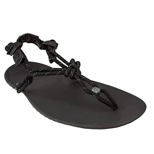 Xero Shoes Genesis Sandalen für Damen – Leichte Damenschuhe, faltbare Sandalen, reisefreundlich – Schwarz, Größe 39,5 EU von Xero Shoes