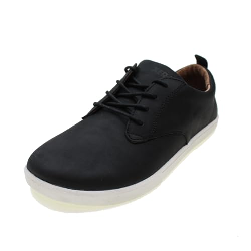 Xero Shoes Herren Glenn Dress Casual Lederschuhe – Leichte Schuhe für Männer – Schwarz/Weiß, Größe 42 EU von Xero Shoes