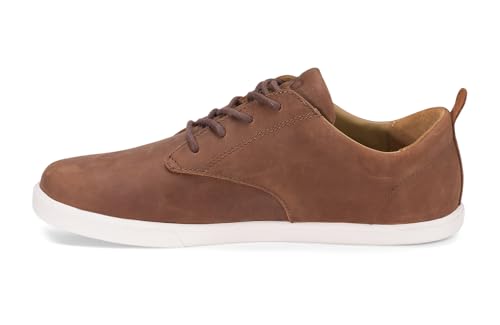 Xero Shoes Herren Glenn Dress Casual Lederschuhe – Leichte Schuhe für Männer – Braun, Größe 43 EU von Xero Shoes