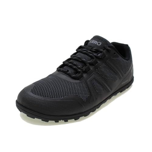 Xero Shoes Herren Mesa Trail WP Laufschuhe - Wasserdicht, Nullabsatz, Breite Zehenbox, Barfuß-Trail-Laufschuhe für Herren — Schwarz, Größe 42,5 EU von Xero Shoes