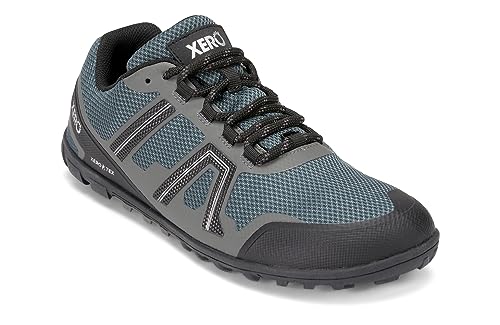 Xero Shoes Herren Mesa Trail WP Laufschuhe - Wasserdicht, Nullabsatz, Breite Zehenbox, Barfuß-Trail-Laufschuhe für Herren — Trekking Grün/Kiefer, Größe 41 EU von Xero Shoes