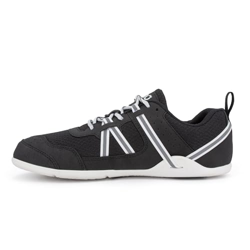 Xero Shoes Prio Herren Barfußschuhe — Laufschuhe für Herren, Nullabsatz, minimalistisch, Breite Zehenbox, Leichtgewichtige Trainingskleidung — Schwarz/Weiß, Größe 48 EU von Xero Shoes