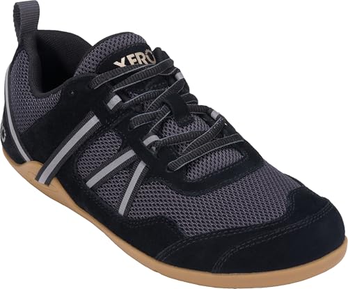 Xero Shoes Prio Suede Trainers, Schwarz Grau Black Asphalt, 39 EU von Xero Shoes