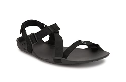 Xero Shoes Herren Z-Trek Sandalen – Null Spreizung, breite Zehenbox, leichte und verpackbare Sportsandalen für Herren – Schwarz, Größe 45 EU von Xero Shoes