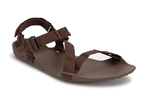 Xero Shoes Herren Z-Trek Sandalen – Null Spreizung, breite Zehenbox, leichte und verpackbare Sportsandalen für Herren – Braun, Größe 45 EU von Xero Shoes