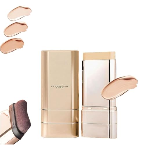 2 in 1 Vivienbeauty Foundation Stick,Multi-use Foundation Stick,Hydrating Lightweight Foundation Stick with Brush for All Skin Types,Brightens,Hydrates (Skin Color) von XiChiu