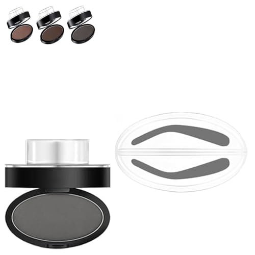 Fresheight Stempel-Set, Augenbrauenstempel-Set, wasserdichtes Augenbrauenstempel-Set, Augenbrauenstempel-Puder-Set, Anfängerfreundliches Augenbrauendefinierungswerkzeug, natürliche Augenbrauenform für von XiChiu