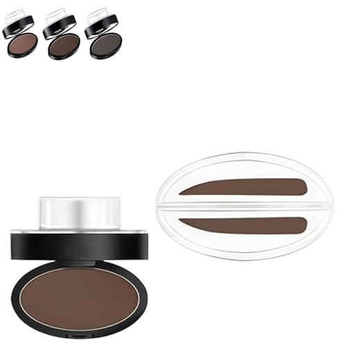 Fresheight Stempel-Set, Augenbrauenstempel-Set, wasserdichtes Augenbrauenstempel-Set, Augenbrauenstempel-Puder-Set, Anfängerfreundliches Augenbrauendefinierungswerkzeug, natürliche Augenbrauenform für Fresheight Stempel-Set, Augenbrauenstempel-Set, wasserdichtes Augenbrauenstempel-Set, Augenbrauenstempel-Puder-Set, Anfängerfreundliches Augenbrauendefinierungswerkzeug, natürliche Augenbrauenform für von XiChiu