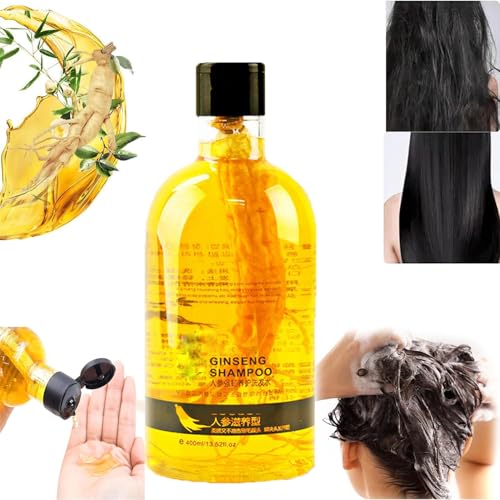 Ginseng Shampoo,Ginseng Extract Root Nourishing Shampoo,Ginseng Extract Hair Thickening Shampoo,Anti Hair Loss Shampoo for Men & Women,Restore Smooth Soft Hair (1 Pcs) von XiChiu