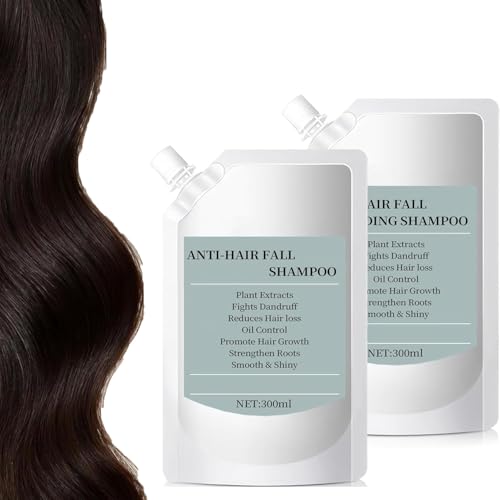 Hair Fall & Less Shedding Shampoo,300ml Volumizing Shampoo,Promotes Hair Growth,Strengthens Roots,Oil Control,Scalp Nourishment for Women Men (2 Pcs) von XiChiu